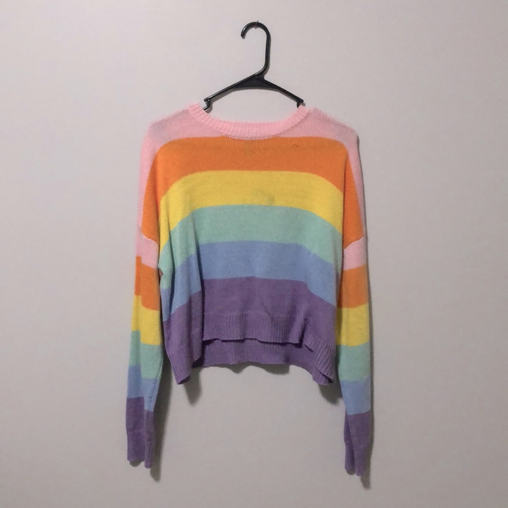 Rainbow Forever 21 Sweater